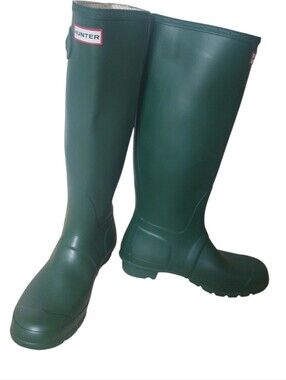 Hunter green Hunter rain boots size 7.5/8